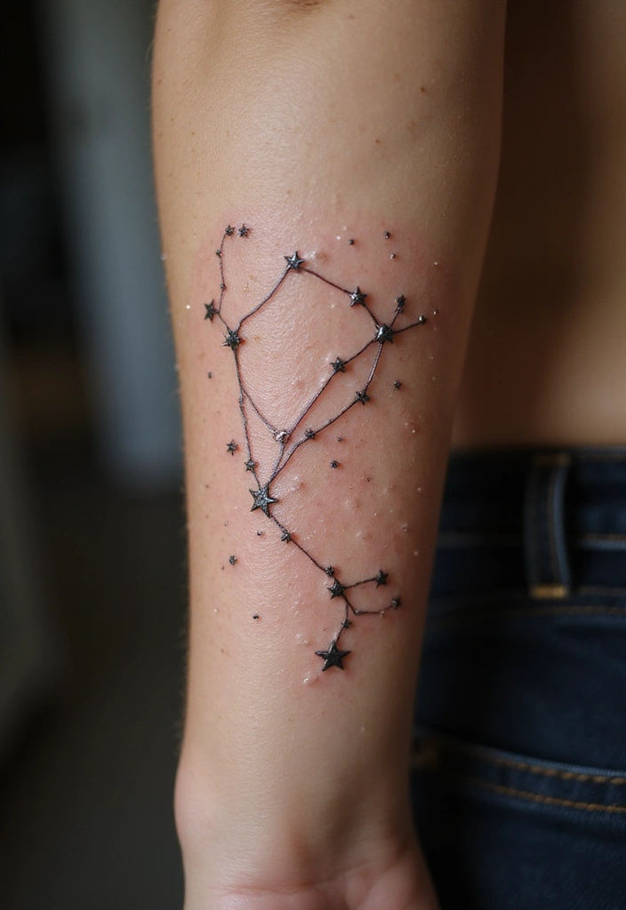30 Star Tattoos That Are Timeless and Beautiful 2 30 Star Tattoos That Are Timeless and Beautiful - 2. Constellation Tattoos