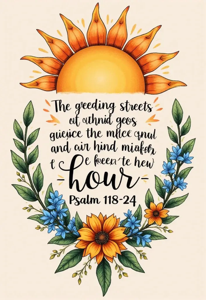 50 Beautiful Bible Verse Tattoo Ideas for Faith and Inspiration 30 50 Beautiful Bible Verse Tattoo Ideas for Faith and Inspiration - 30. Psalm 118:24 - 'This is the day that the Lord has made'