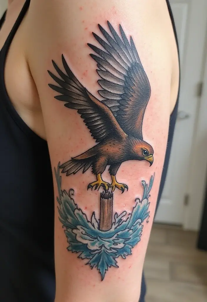 50 Hawk Tattoo Meaning Designs and Symbolism You Should Know 30 50 Hawk Tattoo Meaning Designs and Symbolism You Should Know - 30. The Symbol of Change