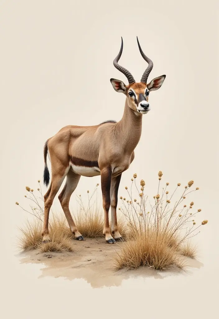 30 Safari Animal Tattoos with Bold and Exotic Designs - 30. Exotic Antelope: The Symbol of Grace