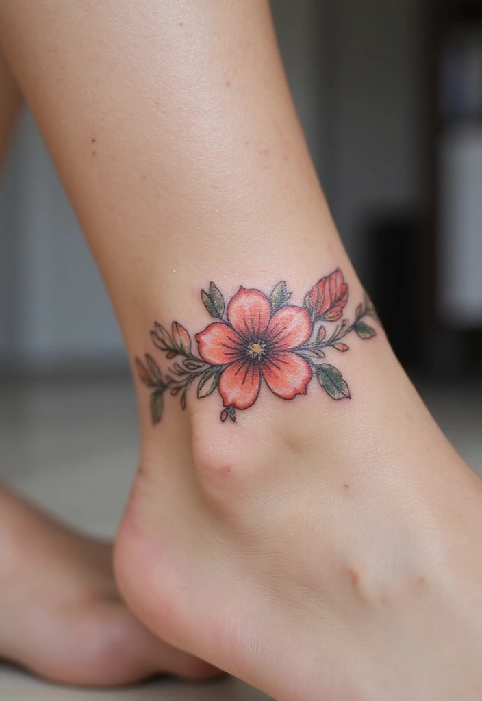 50 Wildflower Tattoo Ideas with Simple and Beautiful Designs 30 50 Wildflower Tattoo Ideas with Simple and Beautiful Designs - 30. Flower Chain Bracelet