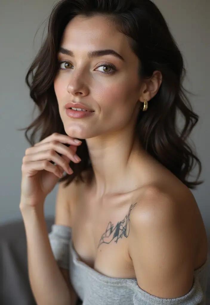 50 Elegant Collarbone Tattoo Ideas for Women 31 50 Elegant Collarbone Tattoo Ideas for Women - 31. Geometric Shapes