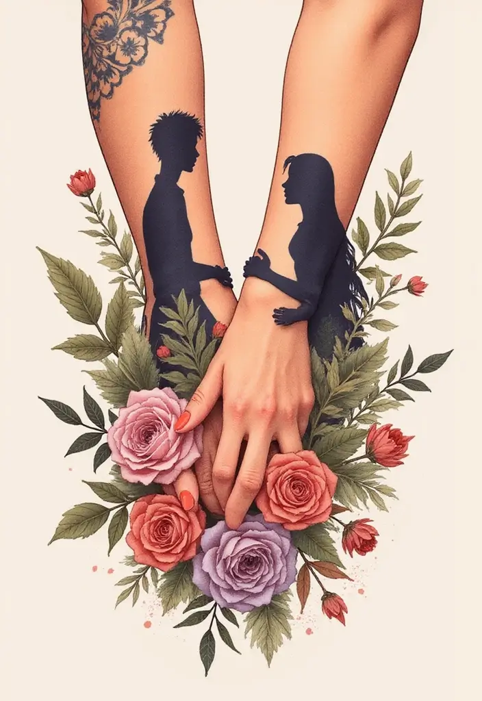 50 Stunning Demon Slayer Tattoo Ideas for Anime Fans - 32. The Bond of Siblings