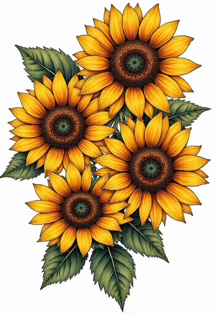 50 Family Tattoo Ideas to Celebrate Love and Connection 32 50 Family Tattoo Ideas to Celebrate Love and Connection - 32. Sunflower Tattoos