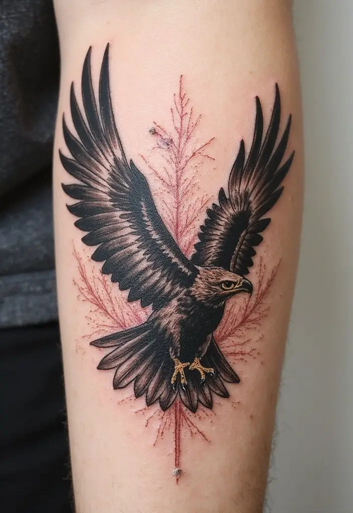 50 Hawk Tattoo Meaning Designs and Symbolism You Should Know 32 50 Hawk Tattoo Meaning Designs and Symbolism You Should Know - 32. The Spirit of Determination