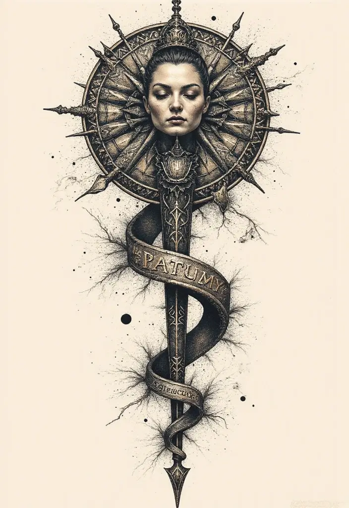 50 Berserk Tattoo Ideas Inspired by the Iconic Manga 33 50 Berserk Tattoo Ideas Inspired by the Iconic Manga - 33. The Path of Destiny