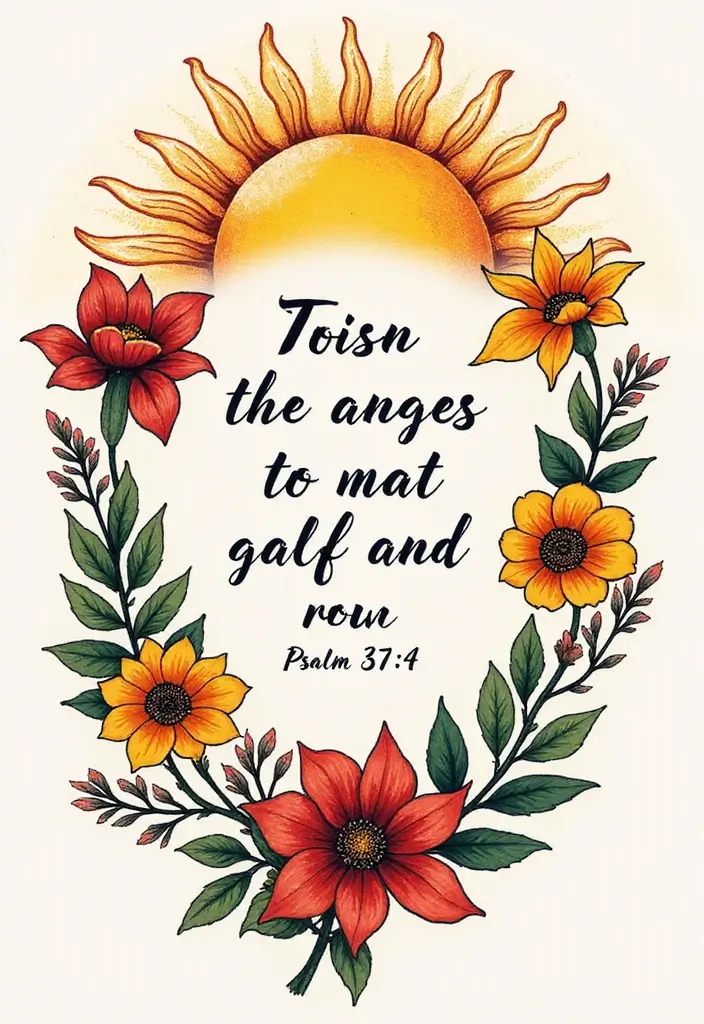 50 Beautiful Bible Verse Tattoo Ideas for Faith and Inspiration 33 50 Beautiful Bible Verse Tattoo Ideas for Faith and Inspiration - 33. Psalm 37:4 - 'Delight yourself in the Lord'