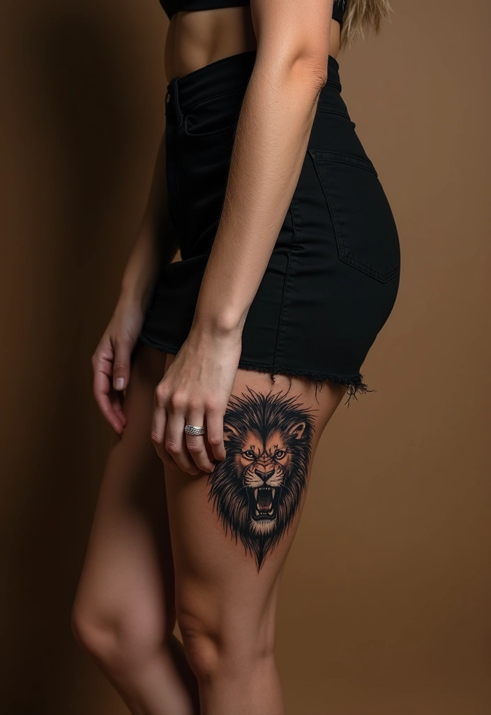 50 Above the Knee Tattoo Ideas with Unique Placement Designs 34 50 Above the Knee Tattoo Ideas with Unique Placement Designs - 34. Tattoo Power