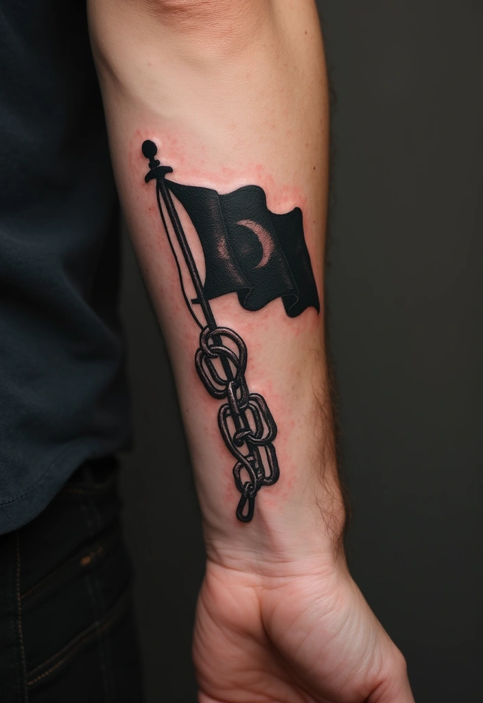 50 Black Flag Tattoo Meaning Inspirations and Symbolism 34 50 Black Flag Tattoo Meaning Inspirations and Symbolism - 34. The Power of Unity