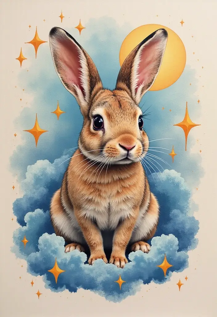 50 Rabbit Tattoo Meaning Inspirations and Cultural Symbolism - 34. The Magic of Dreams
