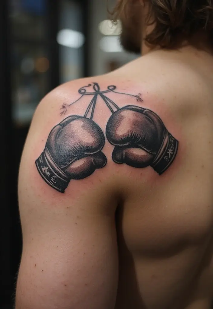 50 Boxing Gloves Tattoo Designs That Embody Strength and Courage! 35 50 Boxing Gloves Tattoo Designs That Embody Strength and Courage! - 35. The Call to Action