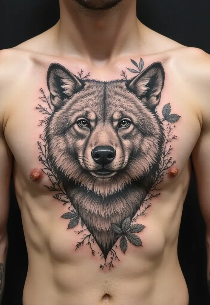 50 Best Chest Tattoo Ideas for Men and Women in 2025 35 50 Best Chest Tattoo Ideas for Men and Women in 2025 - 35. Nature and Animal Hybrids