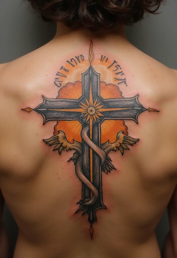 50 Christian Back Tattoos with Meaningful and Powerful Designs - 35. The New Covenant