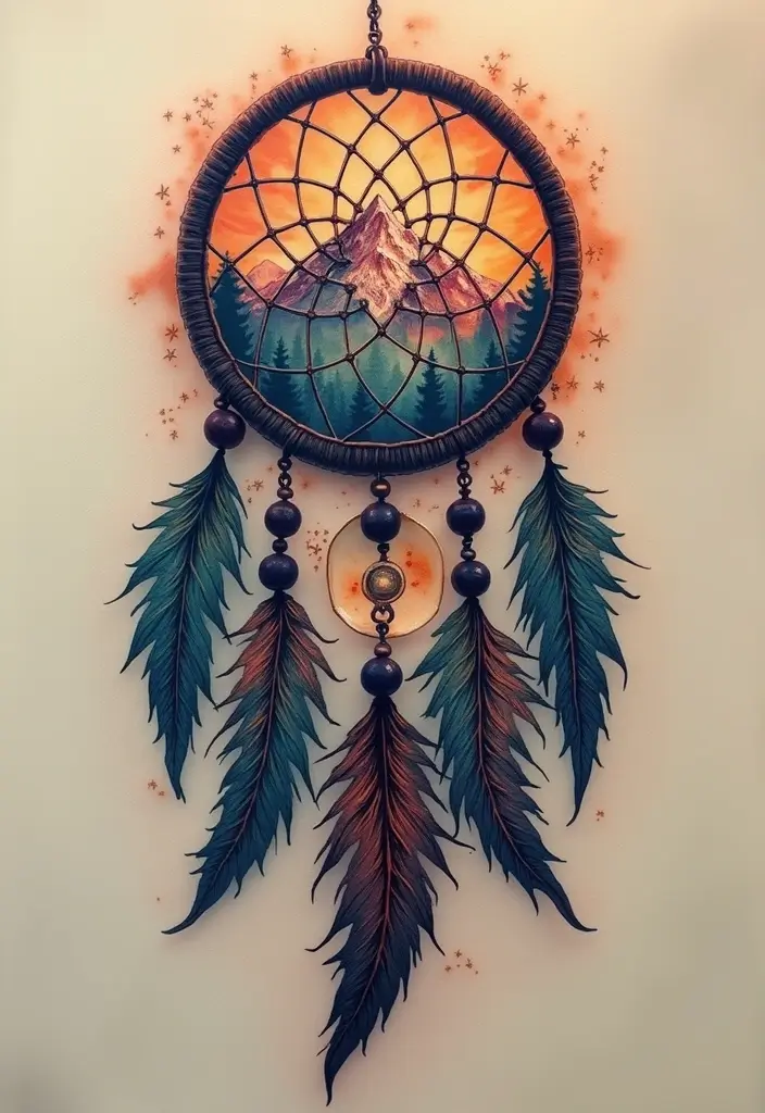 50 Dream Catcher Tattoo Meaning Ideas with Deep Symbolism 35 50 Dream Catcher Tattoo Meaning Ideas with Deep Symbolism - 35. The Strength of Resilience