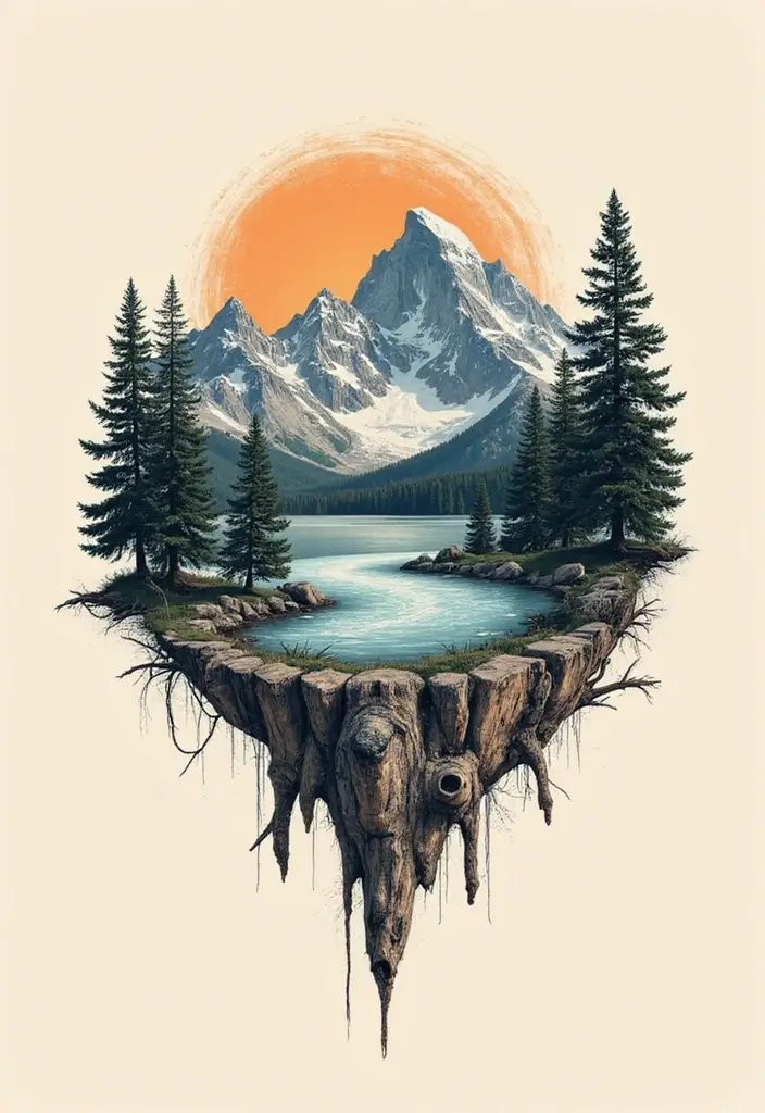 50 God of War Tattoo Ideas for True Fans of the Game - 35. The Strength of the Earth