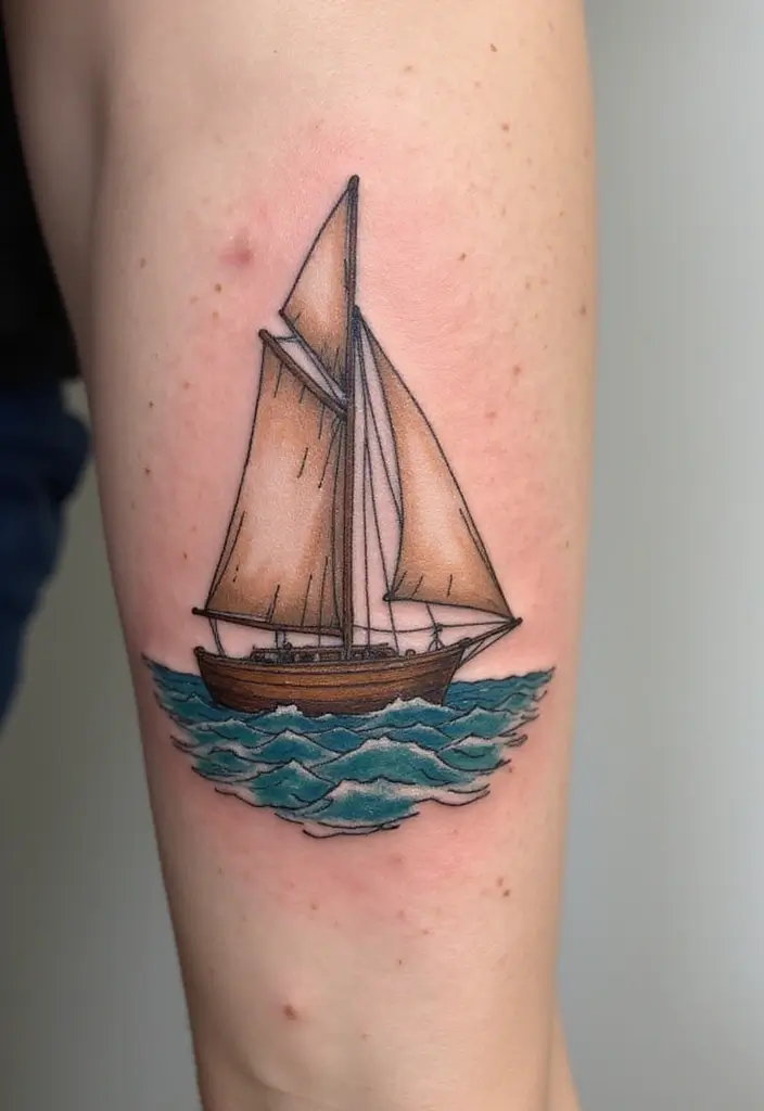 50 Family Tattoo Ideas to Celebrate Love and Connection 36 50 Family Tattoo Ideas to Celebrate Love and Connection - 36. Sailboat Tattoos