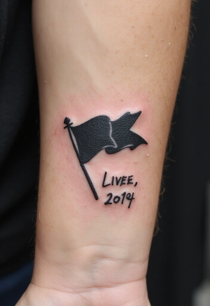 50 Black Flag Tattoo Meaning Inspirations and Symbolism 37 50 Black Flag Tattoo Meaning Inspirations and Symbolism - 37. Celebrating Friendships