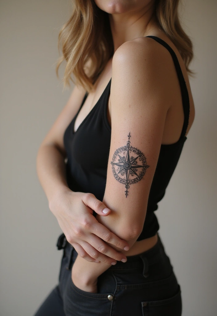 50 Compass Tattoo Meaning Ideas and Symbolic Designs - 37. The Legacy Compass
