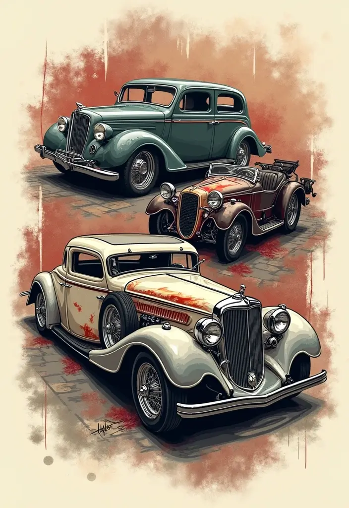 50 G59 Tattoo Ideas and Symbolism You Should Know 37 50 G59 Tattoo Ideas and Symbolism You Should Know - 37. Vintage Cars and Bikes