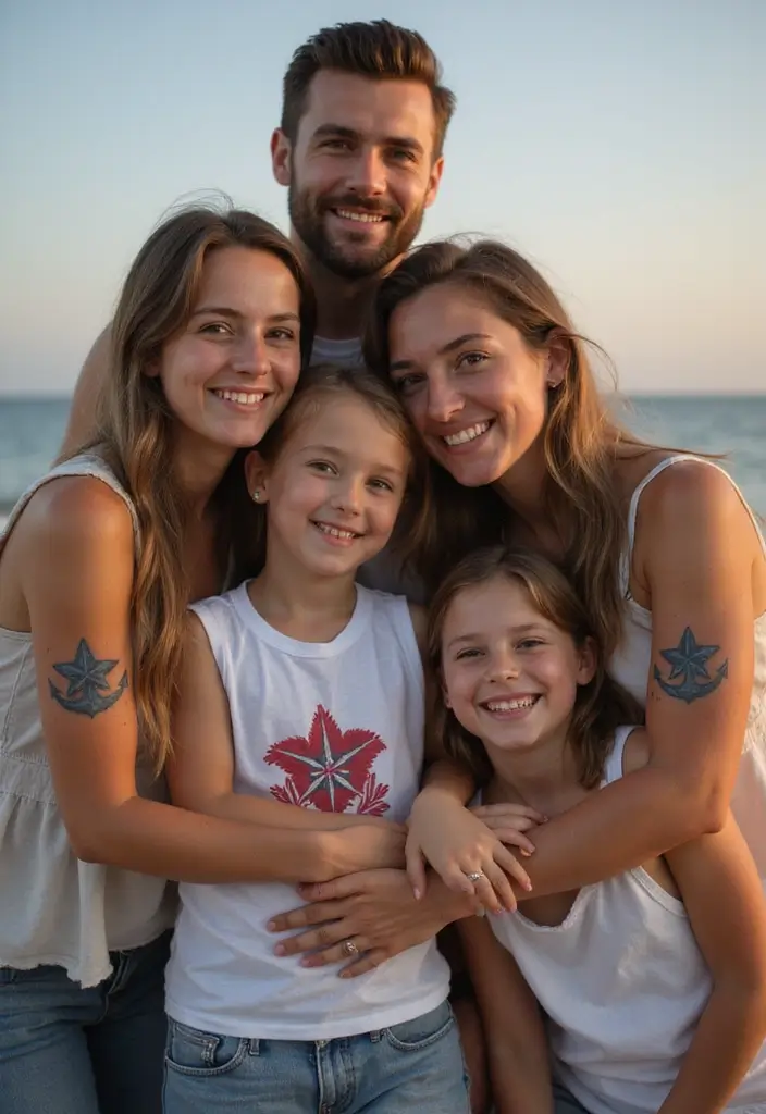 50 Nautical Star Tattoo Meaning Facts and Inspirations 37 50 Nautical Star Tattoo Meaning Facts and Inspirations - 37. Nautical Star as a Family Tradition