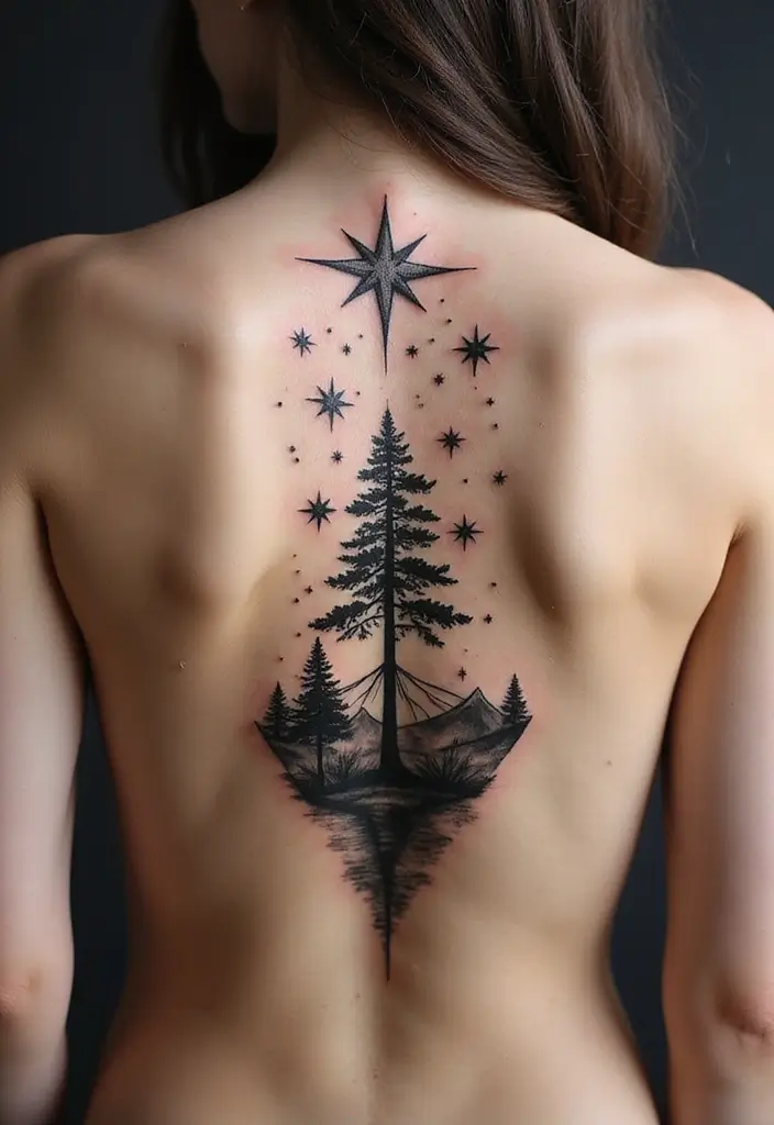 50 Star Tattoo Meaning Ideas and Symbolism Explained! - 37. Star Tattoos Inspired by Nature