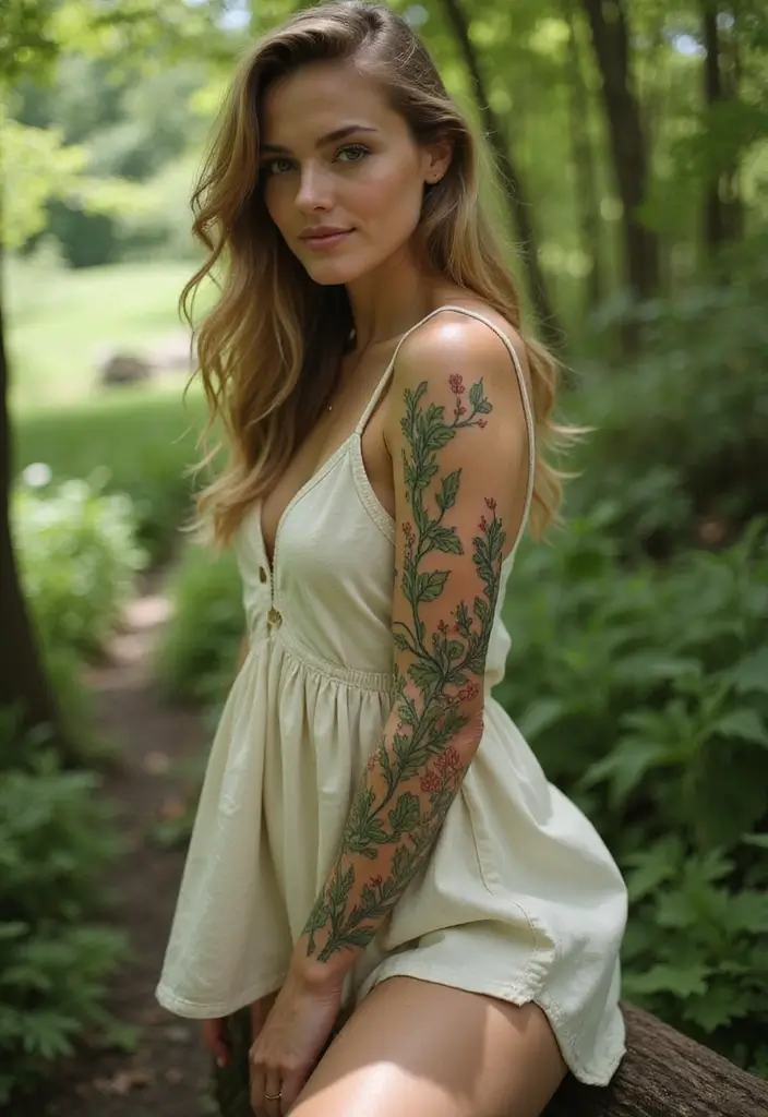 50 Above the Knee Tattoo Ideas with Unique Placement Designs 38 50 Above the Knee Tattoo Ideas with Unique Placement Designs - 38. Eco-Friendly Tattoos