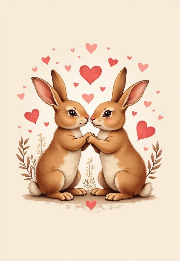 50 Rabbit Tattoo Meaning Inspirations and Cultural Symbolism - 38. The Journey of Love