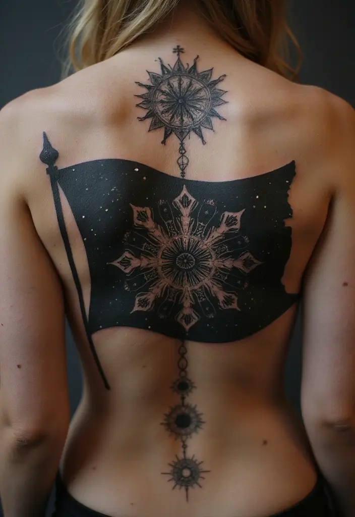 50 Black Flag Tattoo Meaning Inspirations and Symbolism 39 50 Black Flag Tattoo Meaning Inspirations and Symbolism - 39. Spiritual Connections