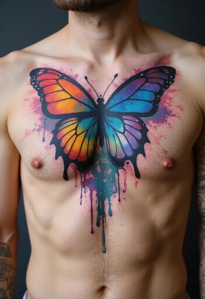 50 Best Chest Tattoo Ideas for Men and Women in 2025 39 50 Best Chest Tattoo Ideas for Men and Women in 2025 - 39. Artistic Expressions