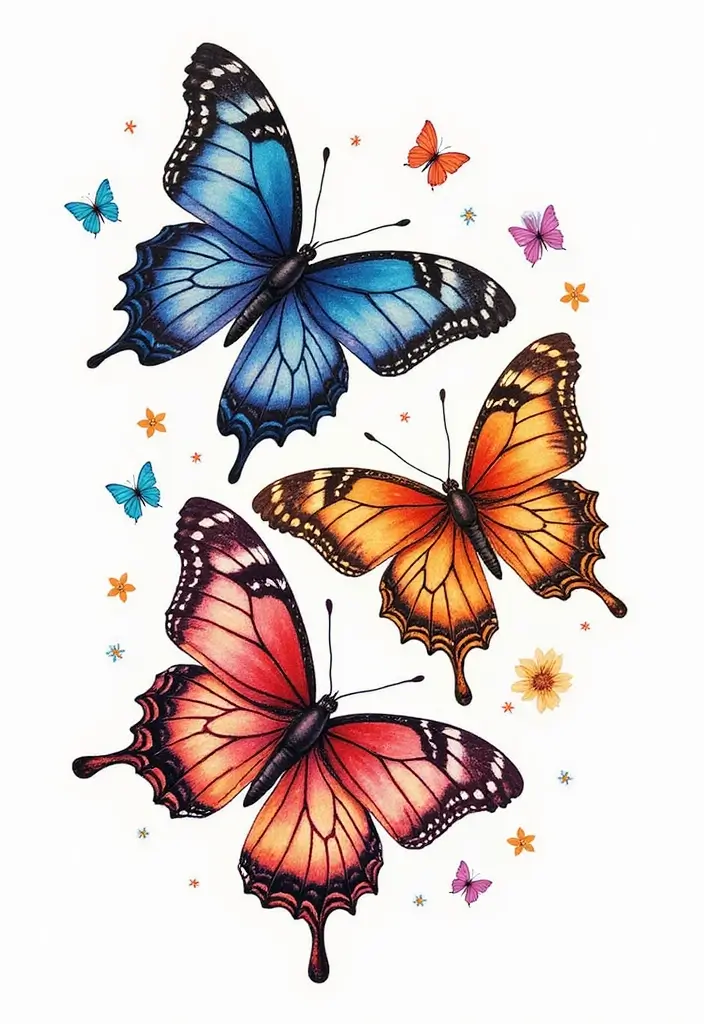 50 Family Tattoo Ideas to Celebrate Love and Connection 39 50 Family Tattoo Ideas to Celebrate Love and Connection - 39. Butterfly Tattoos