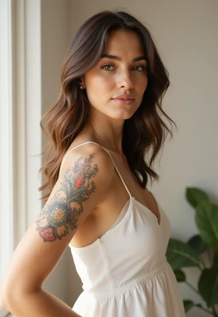 50 Front Shoulder Tattoos for Females That Are Stylish and Bold 39 50 Front Shoulder Tattoos for Females That Are Stylish and Bold - 39. Tattoos for Healing