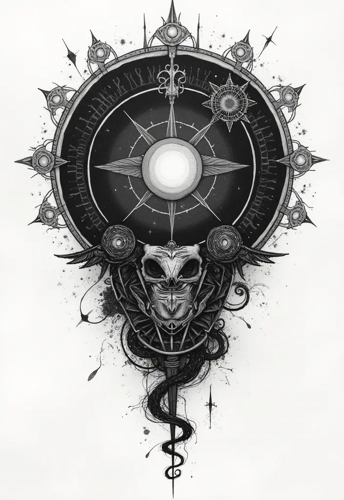 50 God of War Tattoo Ideas for True Fans of the Game - 39. The Void