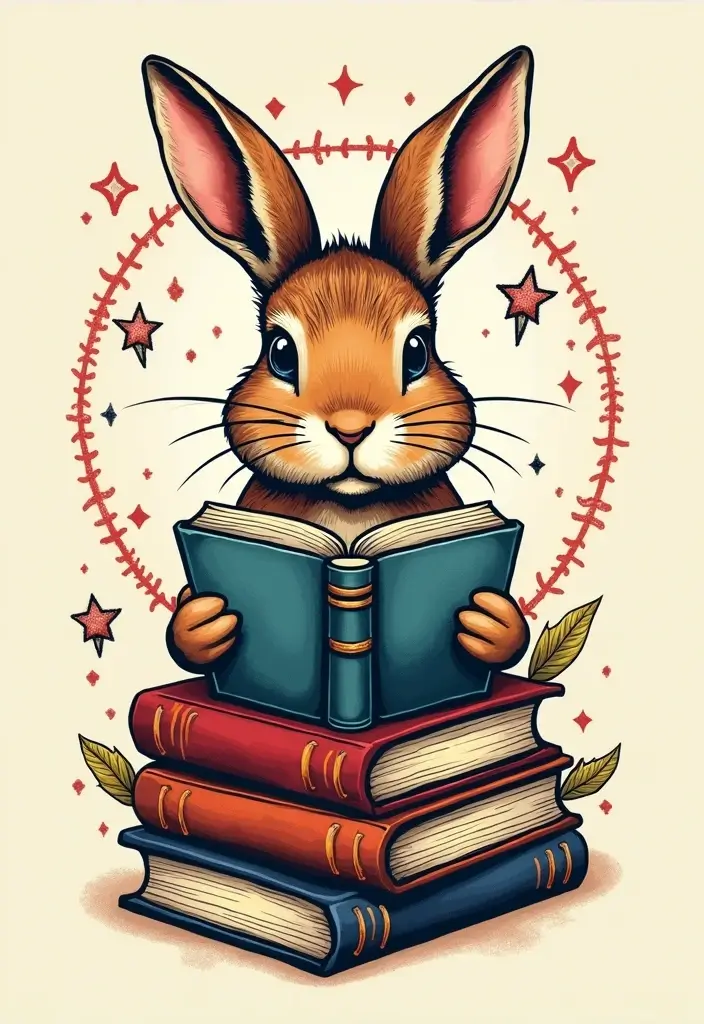 50 Rabbit Tattoo Meaning Inspirations and Cultural Symbolism - 39. Guardians of Wisdom