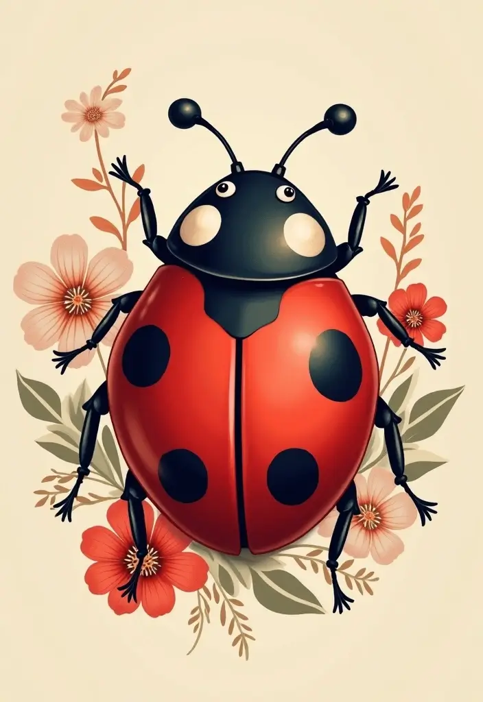 50 Bug Pin Tattoo Designs That Are Unique and Creative - 3. Whimsical Ladybug Delight