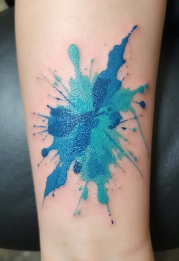 30 Aquarius Tattoos with Zodiac Symbolism and Style 3 30 Aquarius Tattoos with Zodiac Symbolism and Style - 3. Watercolor Aquarius Design