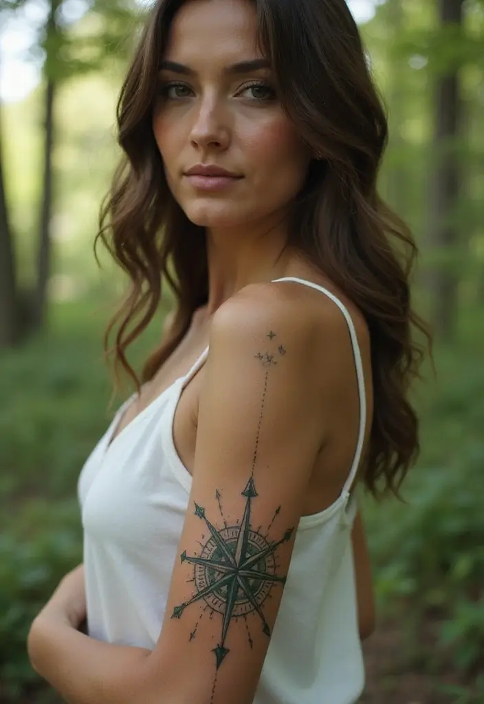 50 Compass Tattoo Meaning Ideas and Symbolic Designs - 3. Guidance and Direction