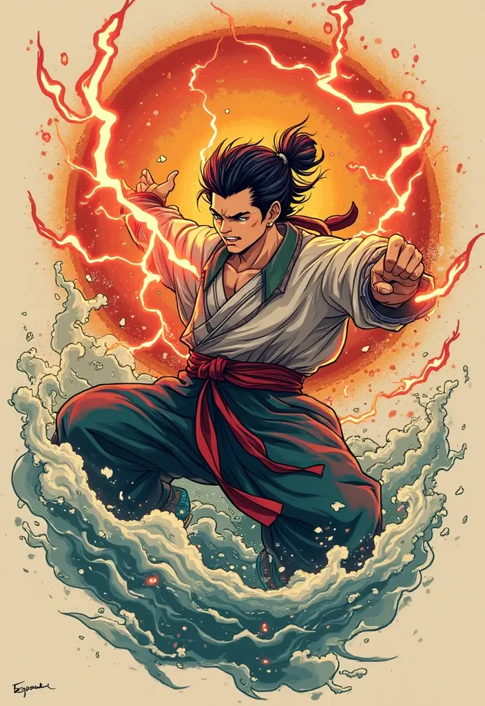 50 Stunning Demon Slayer Tattoo Ideas for Anime Fans - 3. Zenitsu Agatsuma in Thunder Breathing