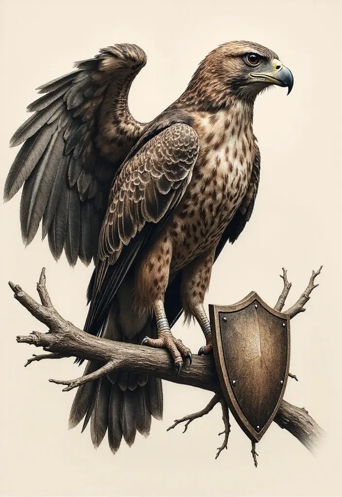 50 Hawk Tattoo Meaning Designs and Symbolism You Should Know 3 50 Hawk Tattoo Meaning Designs and Symbolism You Should Know - 3. The Protective Guardian
