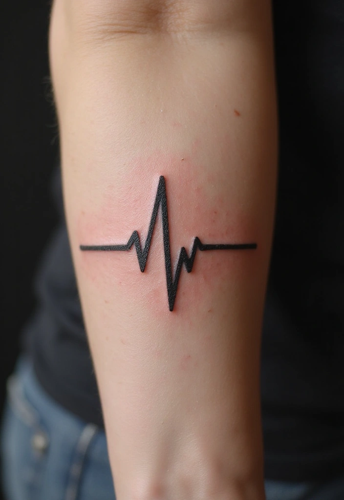 30 Heart Beat Tattoo Designs with Special Meaning 3 30 Heart Beat Tattoo Designs with Special Meaning - 3. Heartbeat Around a Name