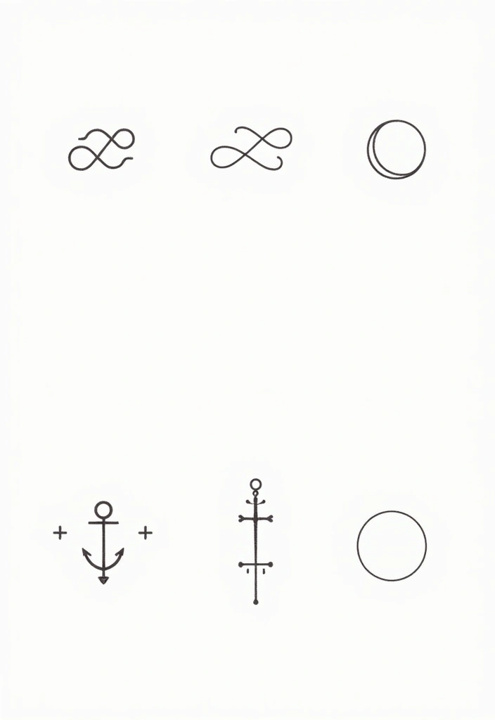 50 Line Art Custom Tattoos for Minimalist and Creative Designs 3 50 Line Art Custom Tattoos for Minimalist and Creative Designs - 3. Symbolic Tattoos