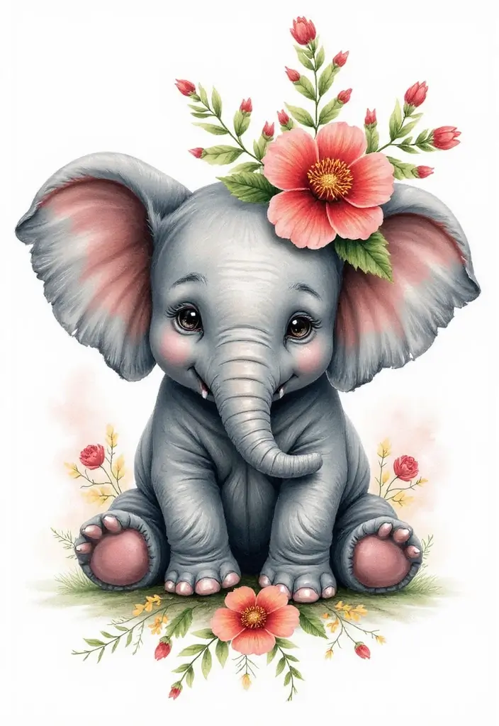 30 Safari Animal Tattoos with Bold and Exotic Designs - 3. Playful Elephant: Strength and Wisdom