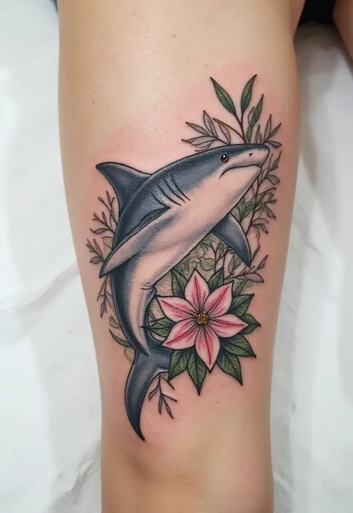 30 Shark Tattoo Designs and Their Powerful Symbolism 3 30 Shark Tattoo Designs and Their Powerful Symbolism - 3. The Smooth Hammerhead