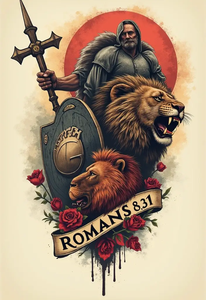 50 Beautiful Bible Verse Tattoo Ideas for Faith and Inspiration 40 50 Beautiful Bible Verse Tattoo Ideas for Faith and Inspiration - 40. Romans 8:31 - 'If God is for us, who can be against us?'