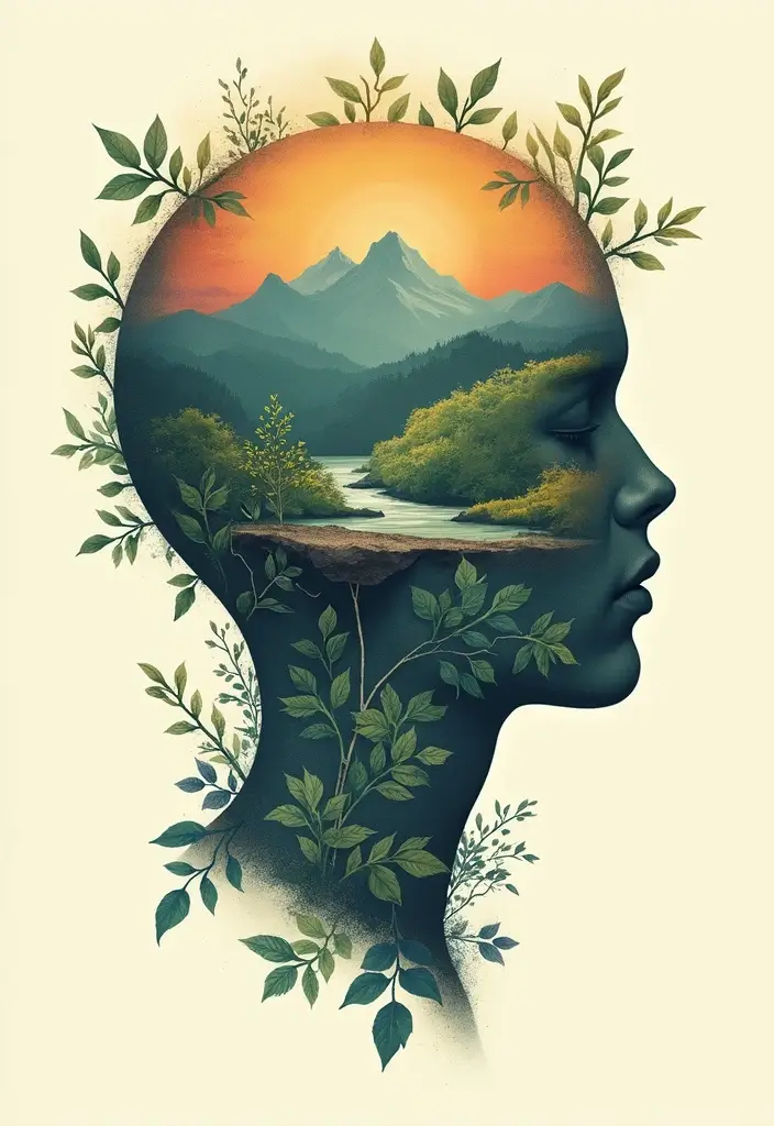 50 Shrunken Head Tattoo Designs for Bold and Edgy Styles - 40. Back to Nature