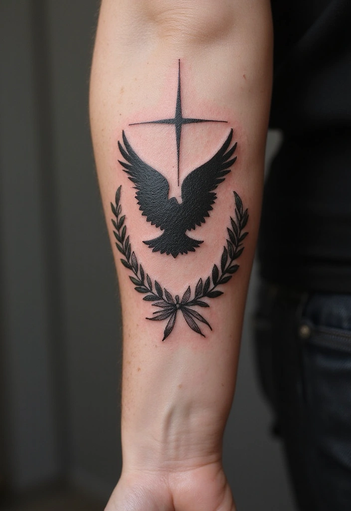 50 Black Flag Tattoo Meaning Inspirations and Symbolism 41 50 Black Flag Tattoo Meaning Inspirations and Symbolism - 41. A Symbol of Peace