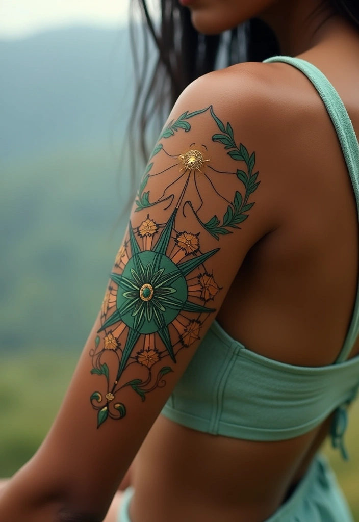 50 Compass Tattoo Meaning Ideas and Symbolic Designs - 41. The Compass of Intentions