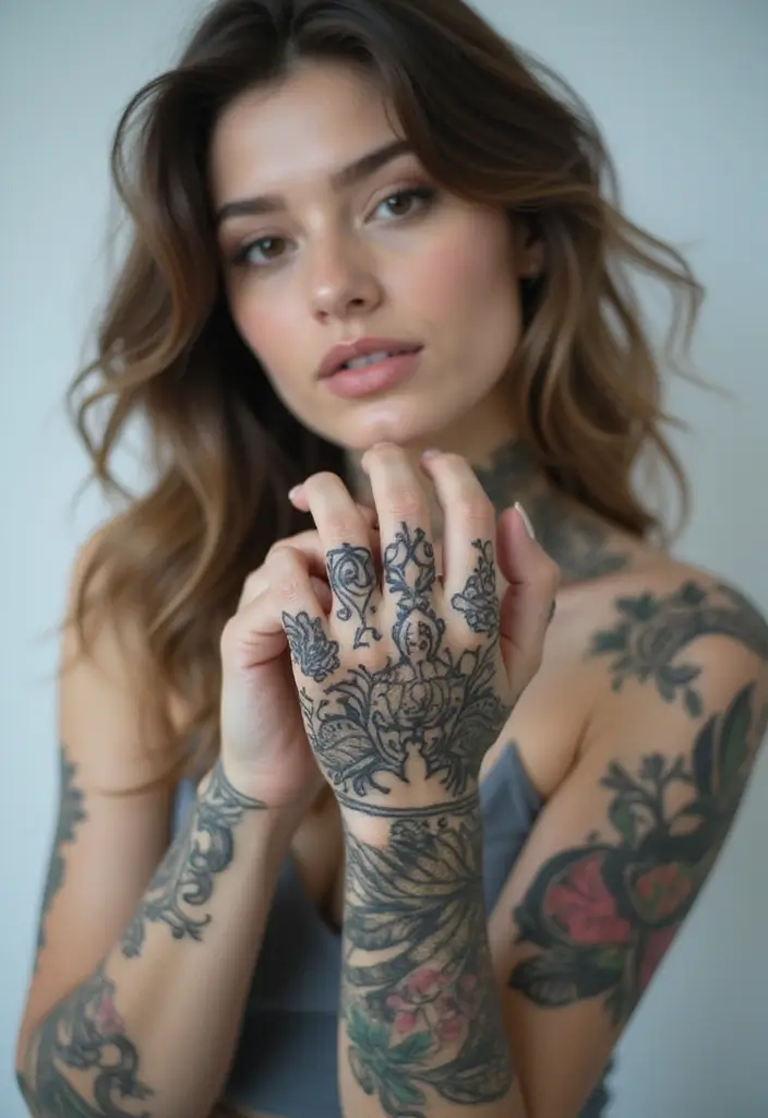 50 Beautiful Hand Tattoos for Women with Unique Design Ideas 41 50 Beautiful Hand Tattoos for Women with Unique Design Ideas - 41. Optical Illusions