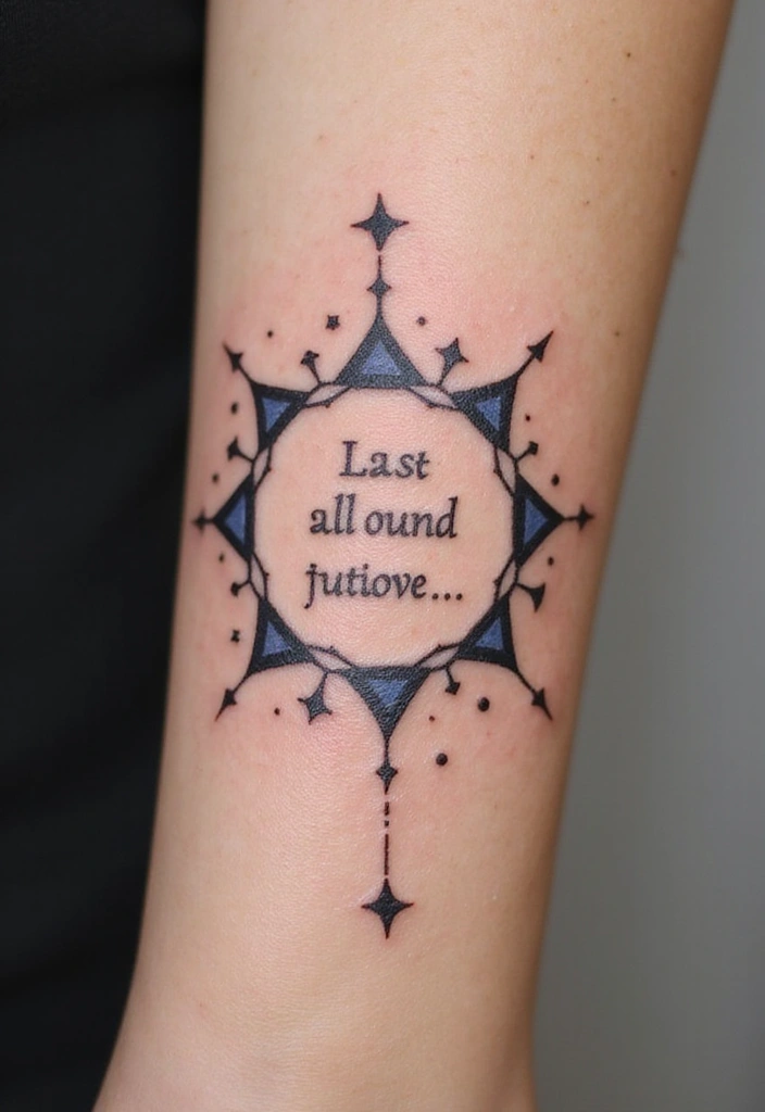 50 Star Tattoo Meaning Ideas and Symbolism Explained! - 41. Star Border Tattoos