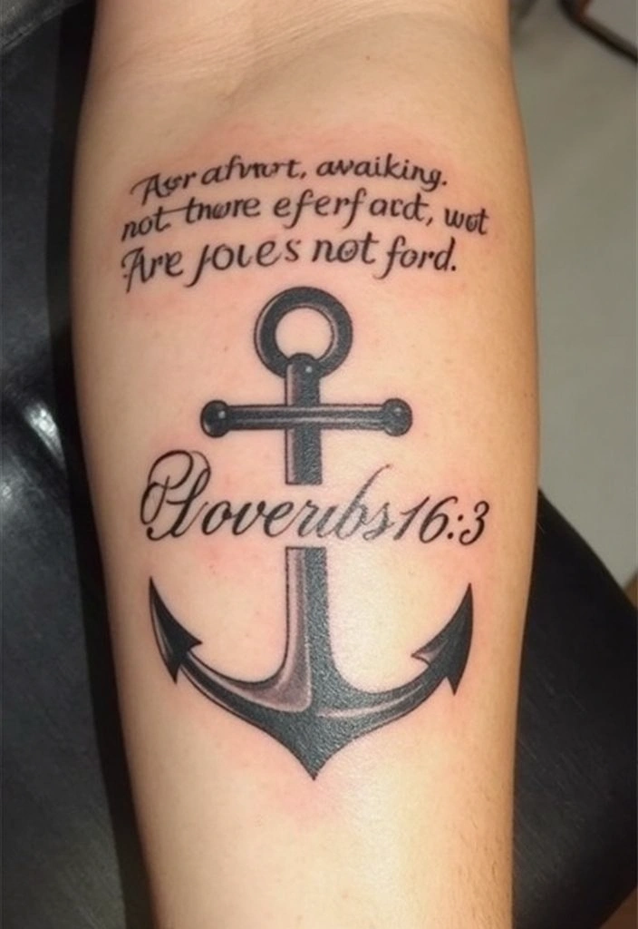 50 Beautiful Bible Verse Tattoo Ideas for Faith and Inspiration 42 50 Beautiful Bible Verse Tattoo Ideas for Faith and Inspiration - 42. Proverbs 16:3 - 'Commit to the Lord whatever you do'