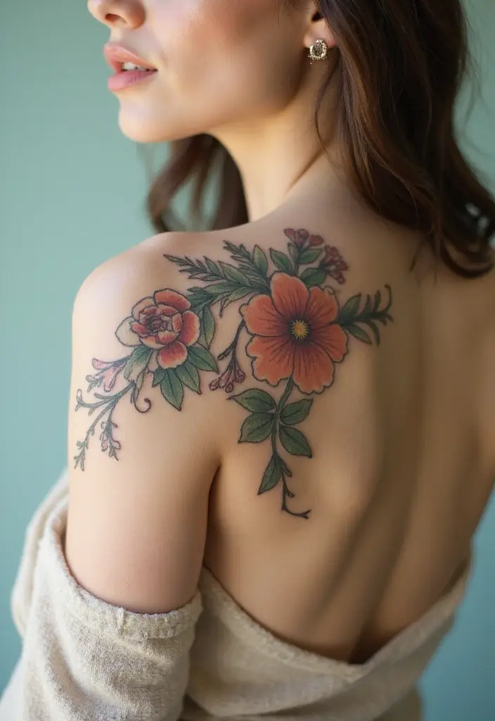 50 Elegant Collarbone Tattoo Ideas for Women 42 50 Elegant Collarbone Tattoo Ideas for Women - 42. Art Nouveau Designs